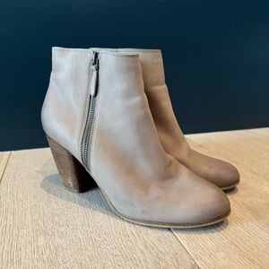 Soft Leather Heeled Booties